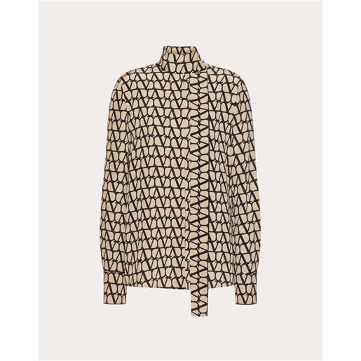 VALENTINO camicia in crepe de chine toile iconographe