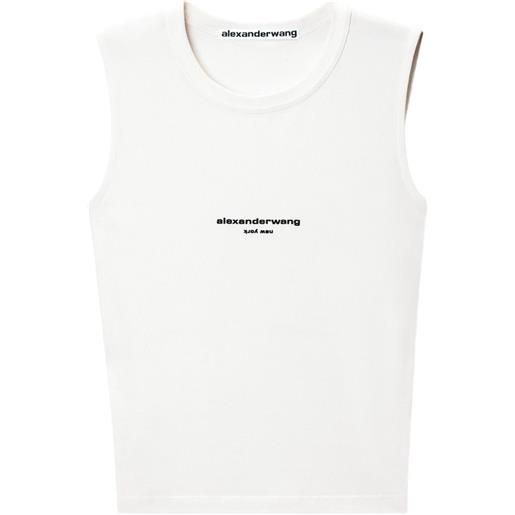 Alexander Wang canotta con stampa - bianco