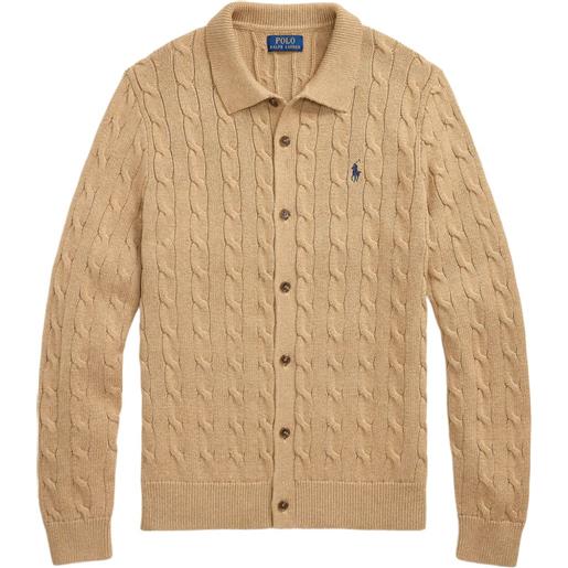 Polo Ralph Lauren cardigan in maglia con bottoni - toni neutri