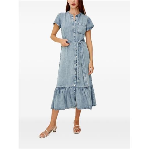 Rails abito midi kahlo con ruches - blu