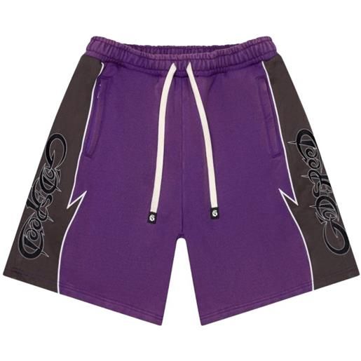 GODSPEED halftime logo-print shorts - viola