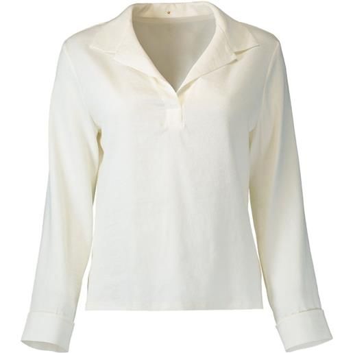Peter Cohen blusa cate a maniche lunghe - bianco