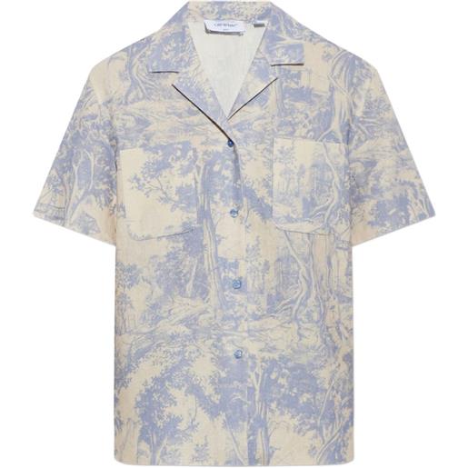Off-White landscape-print shirt - blu