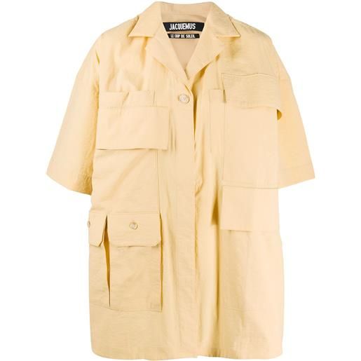 Jacquemus chemisier vallon squadrato - giallo