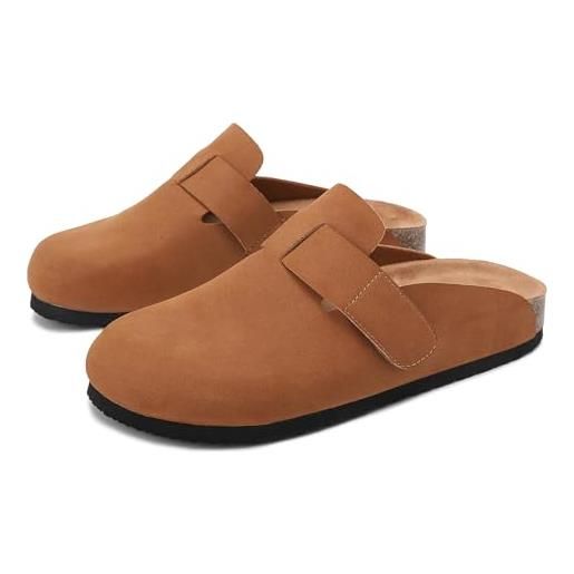 ARRIGO BELLO sabot donna ciabatte in pelle chiusa sandali sughero regolabile pantofole scarpe da giardino eu36-41