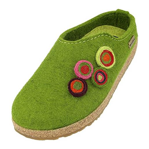 HAFLINGER grizzly kanon felt slipper felt clog cork
