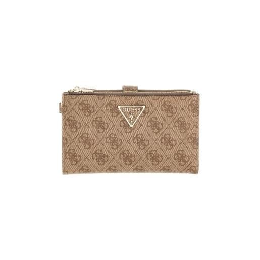 Guess donna portafoglio organizer laurel ii slg dbl zip orgnzr beige