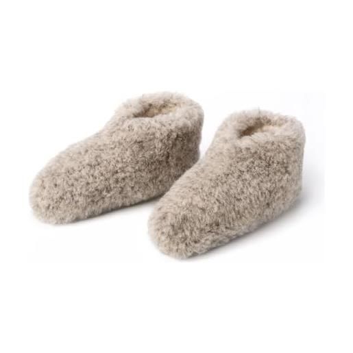 Scarpe Babbucce Di Lana Da Uomo THE COZY SHEEP Babbucce Lana Donna E Uomo Pantofole Donna Invernali  Chiuse In 100% Lana Merino Estremamente Comode E Morbide Scarpe Da Casa  Super