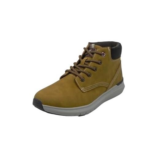 Lumberjack neil scarponcino polacco in suede casual comodo e versatile per affrontare le fredde giornate in città smd6701 002 m0001 giallo giallo m0001- neil