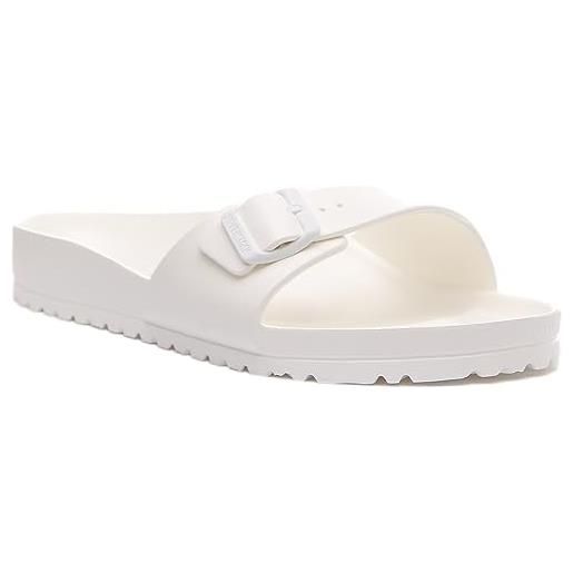 Birkenstock 128181 madrid eva white, eva pianelle uomo, white eu 46