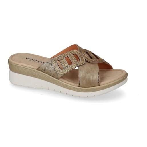 Valleverde sandali donna 52101 in pelle bronzo eu 38
