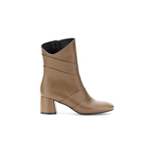 CAFèNOIR - tronchetti con taglio asimmetrico, da donna, colore taupe, taglia 37
