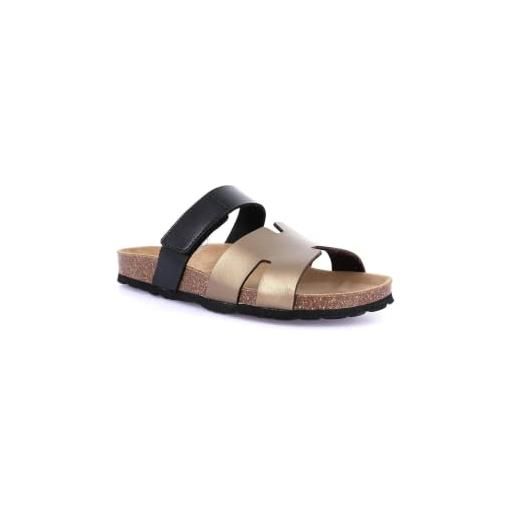 GRÜNLAND il benessere è naturale grunland sara cb0787 bronzo nero ciabatte donna anatomiche strappo 37