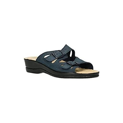 Fly Flot pantofola donna 2 fibbie 40 blu