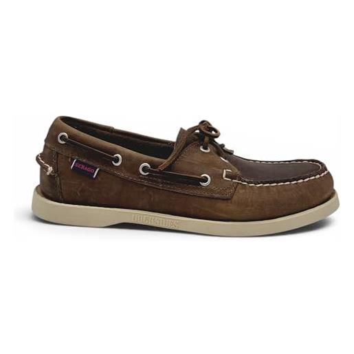 Sebago mocassini nautici uomo docksides portland budu 7111miw brown 900
