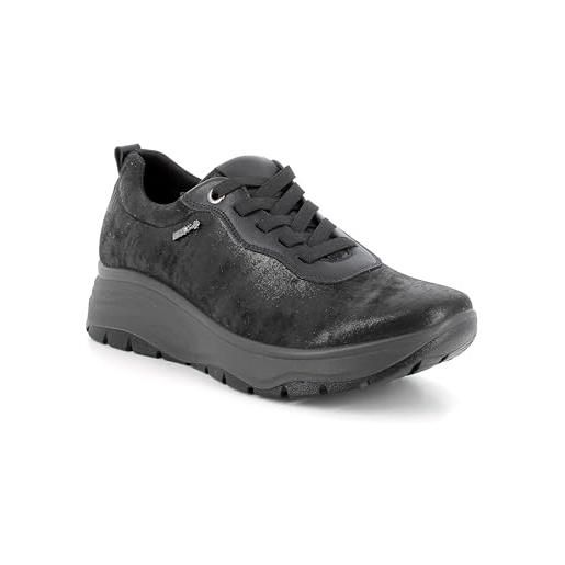 Enval soft d. Kim enval, scarpe con lacci donna, nero laminato, 37 eu