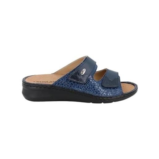 GRÜNLAND il benessere è naturale grünland dami, sneaker comfort con doppia chiusura in velcro, suola sagomata, soletta rimovibile in sughero e pelle e cuciture fatte a mano. Da donna