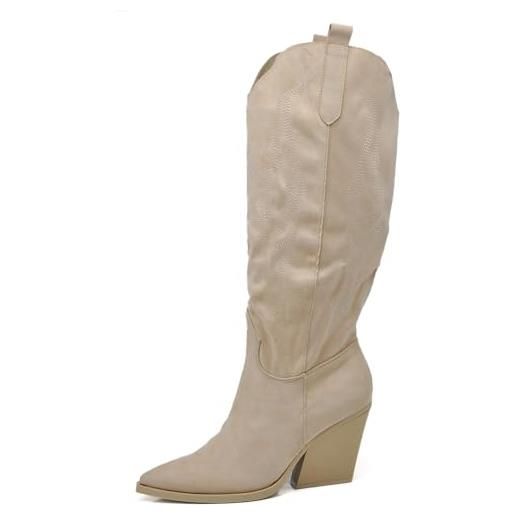 IF fashion stivali cowboy western texani scarpe da donna a punta camperos ly80-12