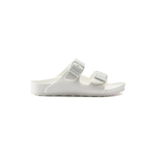 Birkenstock unisex bambino arizona, sandali a punta aperta donna, bianco, 32 eu étroit