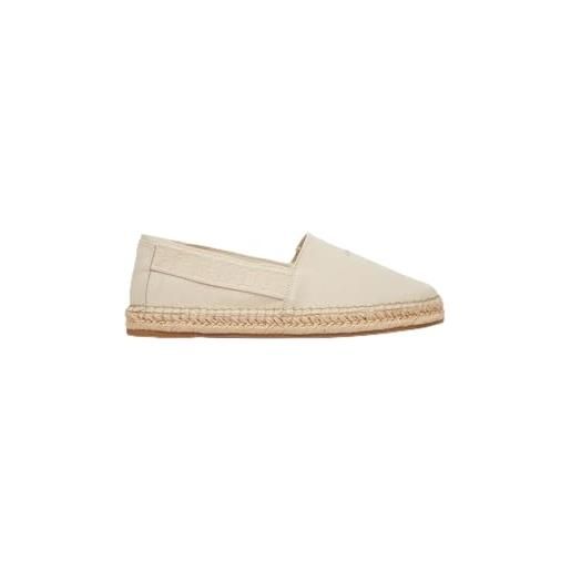 Calvin Klein espadrillas con logo, hm0hm02075pdv, scarpe da uomo hm0hm02075 pdv, beige. , 41 eu