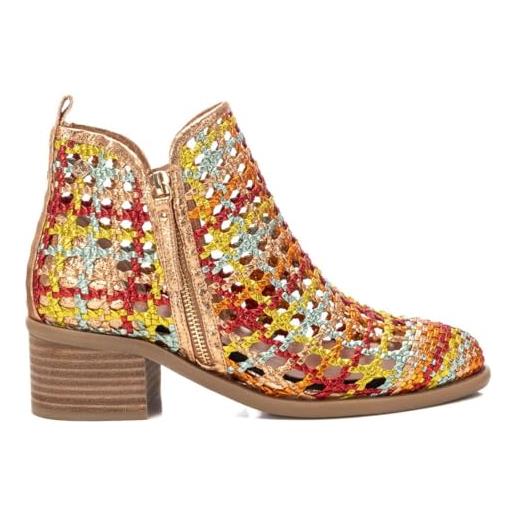 XTI - stivaletti casual donna arancione - scarpe comode e versatili - moda casual - modello 14396302 (misurare 36)