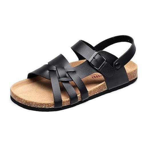 TTOUDRY pantofole in sughero sandali piatti estivi da donna alla moda casual due pantofole di grandi dimensioni scarpe da spiaggia alla moda per esterni