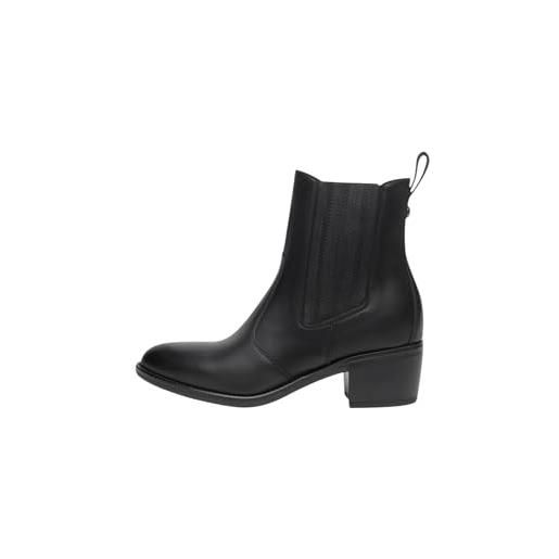 Nero Giardini i513906d stivaletti texani in pelle nero tacco 4