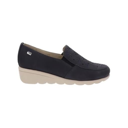 Valleverde mocassino donna vs10332a in camoscio jeans modello casual. Una calzatura comoda adatta per tutte le occasioni. Primavera-estate 2023. Eu 35