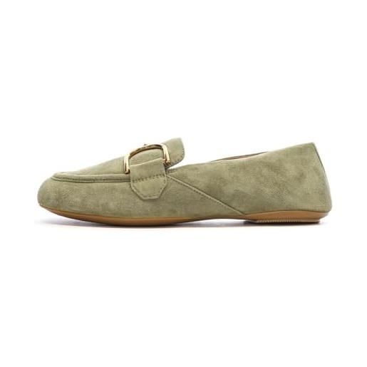 Geox d palmaria j mocassino donna, verde, 37 eu