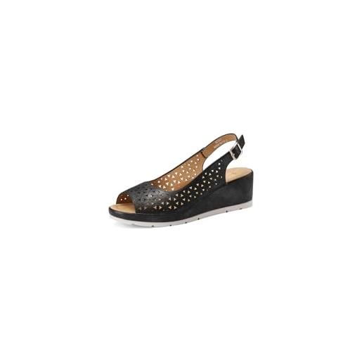QUEEN HELENA zeppe comode casual con sottopiede ortopedico donna bz397 (bz397 nero, sistema taglie calzature eu, adulto, donna, numero, media, 38)