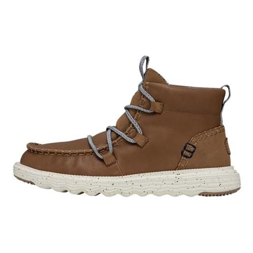 HEYDUDE hey dude reyes boot leather scarpe urban donna. Marrone marrone