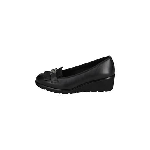 Valleverde mocassini donna 36343 in pelle nero eu 38