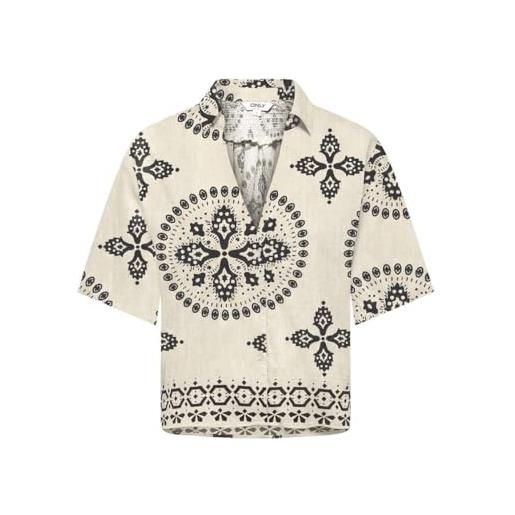 Only shirt onlizzy s/s maglietta wvn, ballerino di nuvola, l donna
