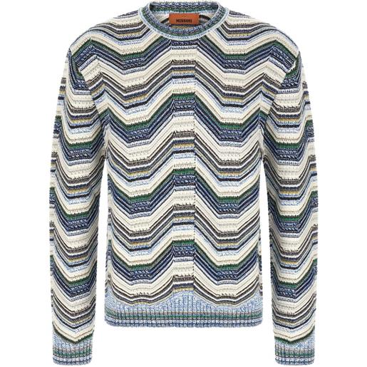 Missoni maglione con motivo a zigzag - toni neutri
