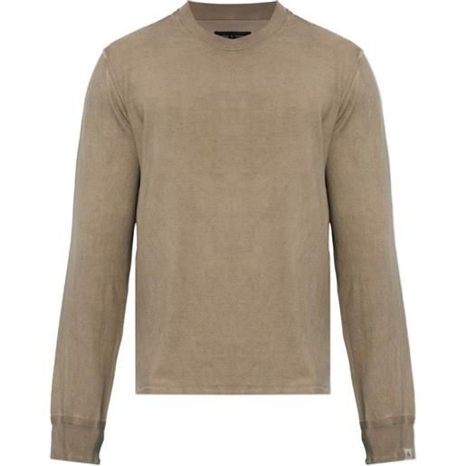 rag & bone crew-neck long-sleeve sweater - toni neutri