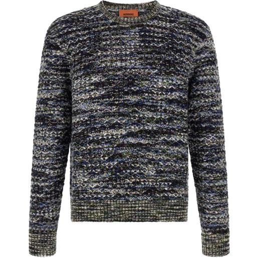 Missoni maglione con motivo tridimensionale - blu