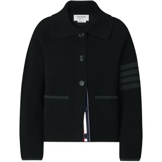 Thom Browne giacca con tasche applicate - nero