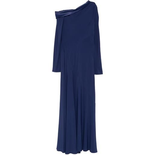 Alberta Ferretti abito con spalle scoperte - blu