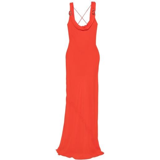 Patrizia Pepe abito con scollo drappeggiato - rosso
