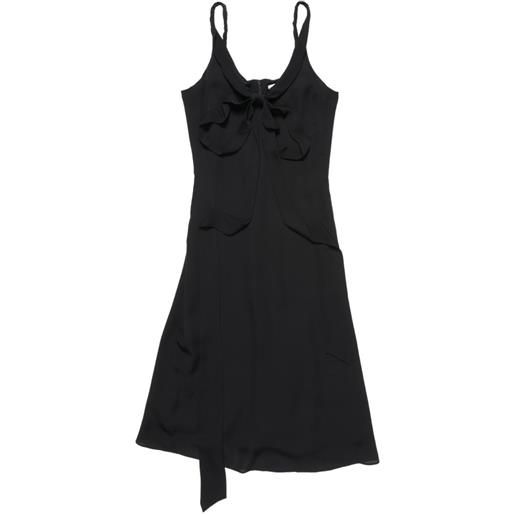 Acne Studios abito midi con fiocco - nero