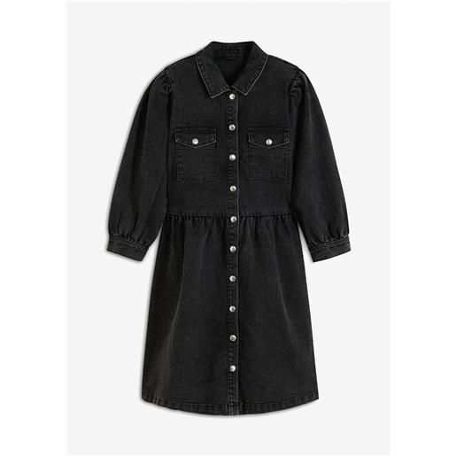 bonprix abito di jeans-nero