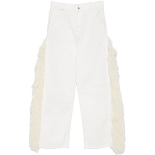 DARKPARK jeans con frange - bianco