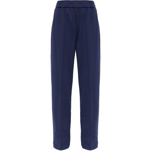Moncler pantaloni con apllicazione - blu