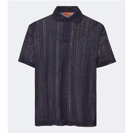 Missoni polo in maglia a zig zag