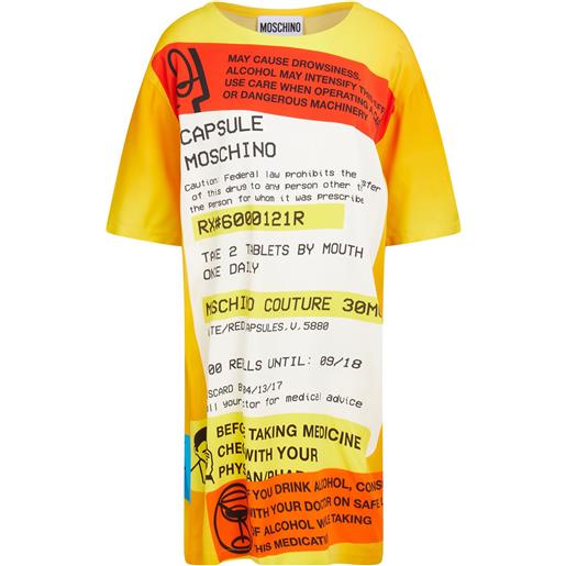 MOSCHINO - vestito corto - giallo