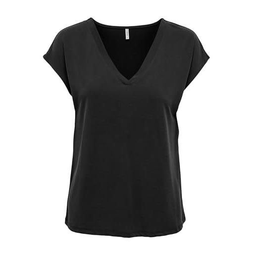 ONLY onlfree life - top da donna regular fit xs s m l xl xxl nero bianco verde, nero, l