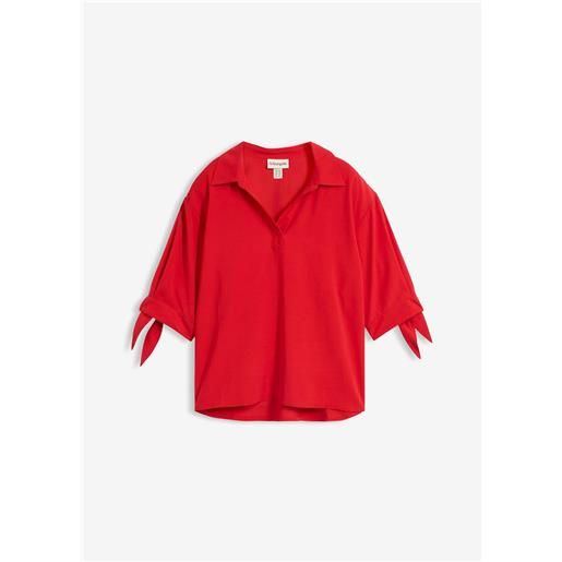bonprix tunica in misto viscosa-rosso