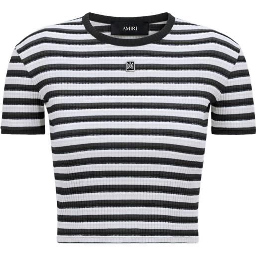 AMIRI t-shirt ma a righe - bianco