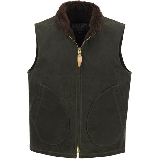 Ceccarelli mountain vest velvet waistcoat - verde