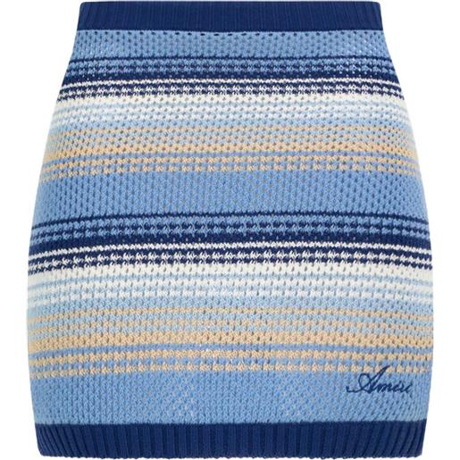AMIRI minigonna a righe - blu